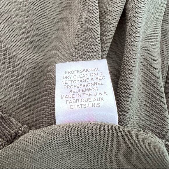 Alice + Olivia Olive Green Keyhole Mini Dress - Picture 14 of 15